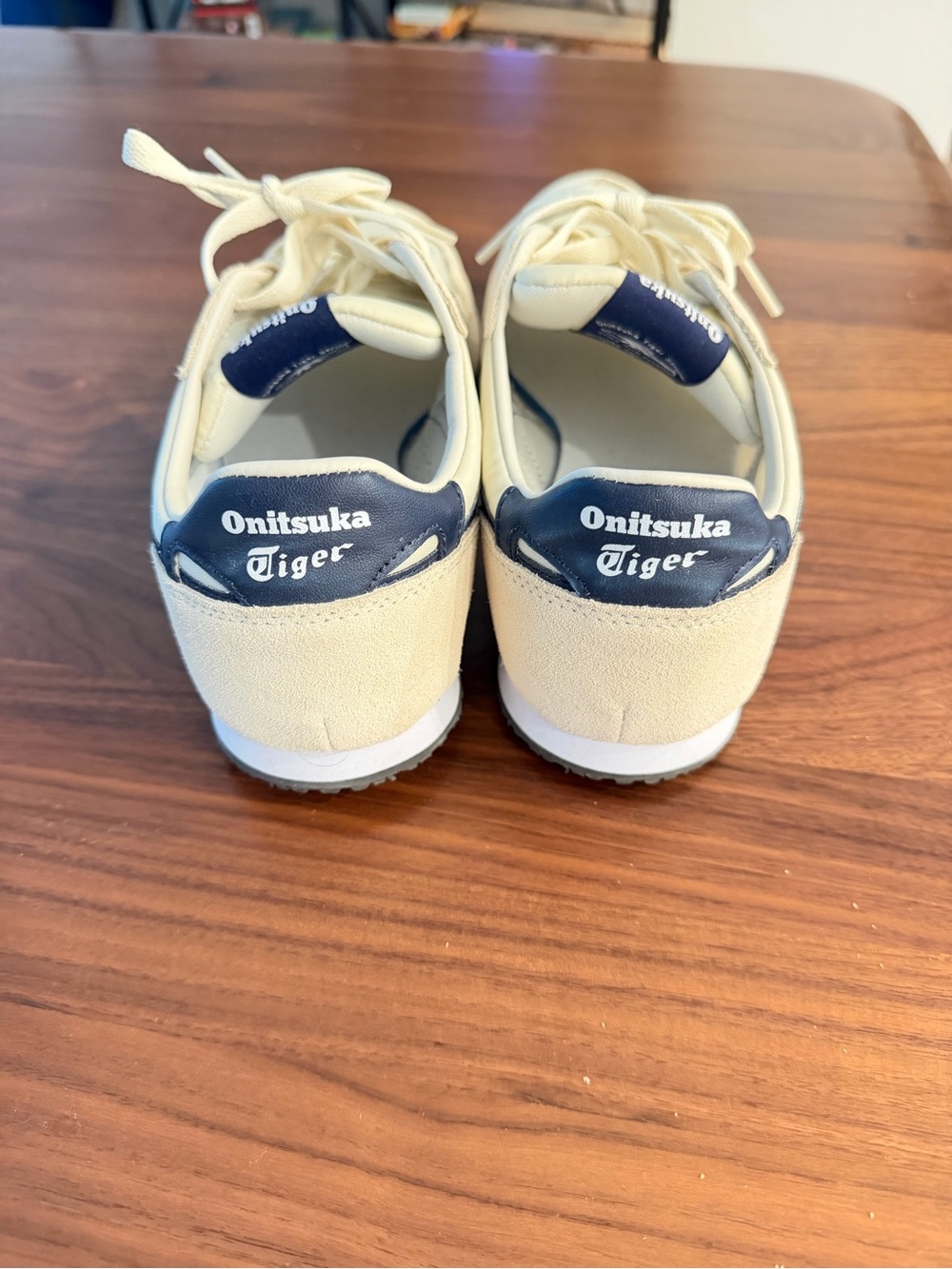 Onitsuka Tiger by Asics Cream and Navy Low-Top Sneakers - Picture 3 of 6
